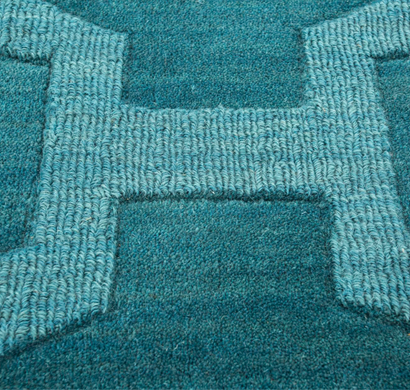 asterlane handloom carpet phwl-97 peacock blue